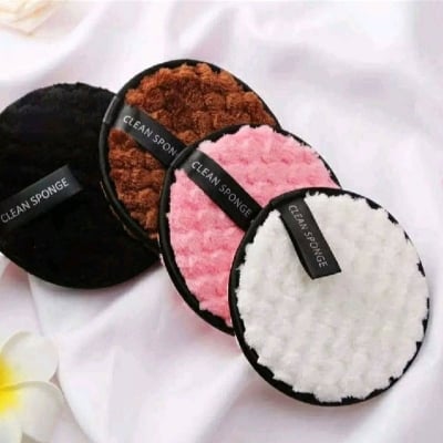 Picture of 3pcs 3color combo Make Up Remover Clean Sponge Puff