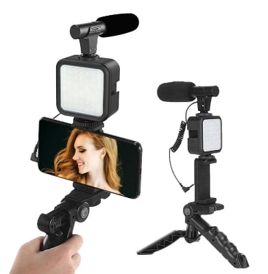Picture of AY49-VIDEO Making Kit VLOGGING KIT FOR LIVE STREAMING KIT - Black - Int: One size