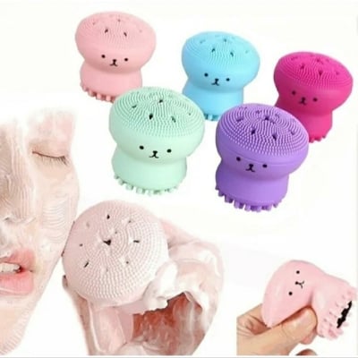 Picture of Silicone Facial Cleansing Brush Face cleaning Makeup cleaner Tool Deep Pore exfoliater black heads removal Best For Manicure Pedicure Beauty Massage