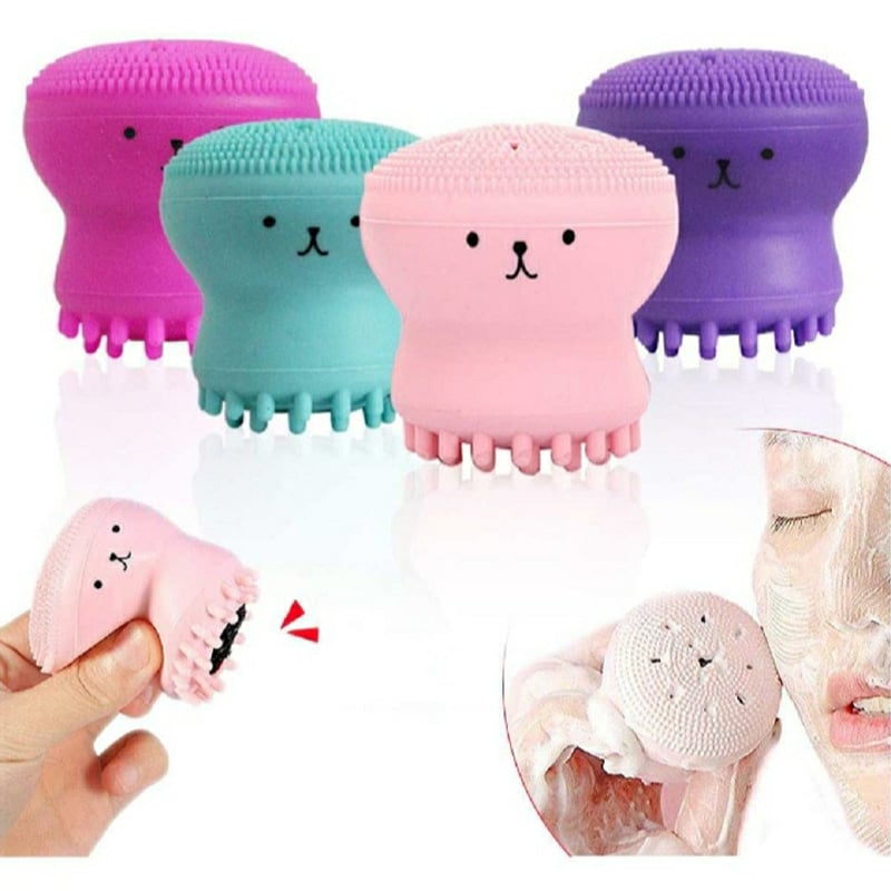 Picture of Silicone Facial Cleansing Brush Face cleaning Makeup cleaner Tool Deep Pore exfoliater black heads removal Best For Manicure Pedicure Beauty Massage