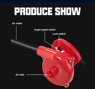 Picture of Max Electric Air Blower Machine 2 In 1 Premium Quality 600 Watts - Tools - Red - Int: One size