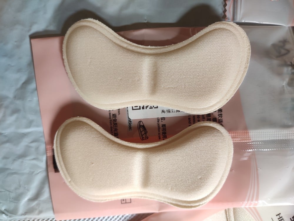Picture of 2 pcs Insole Pad Inserts Heel Post Back Breathable Anti-slip for High Heel Shoe High Heel Shoes Insoles Memory Foam - Multicolor - Int: One size