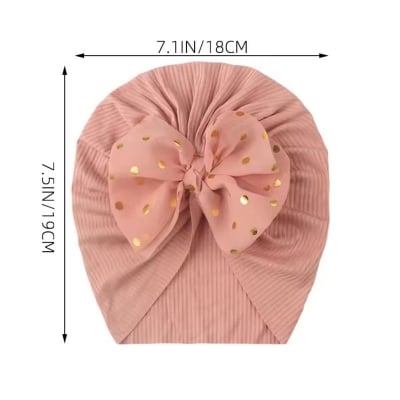 Picture of 1pcs Girl Cap Newborn Hat For Girl And Boy of Cotton Elastic Head wrap