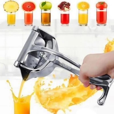 Picture of 304 Stainless Steel Manual Hand Press Juicer Squeezer Multifunctional Fruit & Vegetable Tools - Silver - Int: One size
