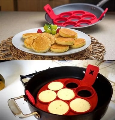 Picture of Flippin’s Silicon Perfect Pan Cakes Maker Shapers-New Smart Deal 24 - Multicolor - Int: One size