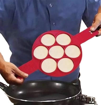 Picture of Flippin’s Silicon Perfect Pan Cakes Maker Shapers-New Smart Deal 24 - Multicolor - Int: One size