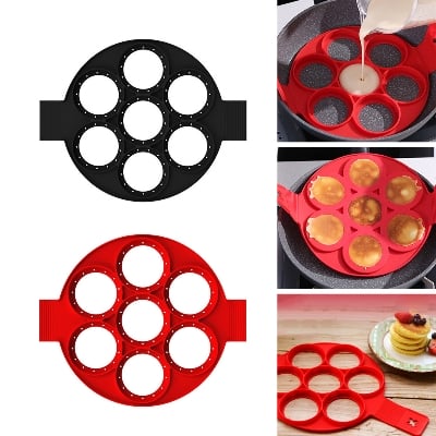 Picture of Flippin’s Silicon Perfect Pan Cakes Maker Shapers-New Smart Deal 24 - Multicolor - Int: One size