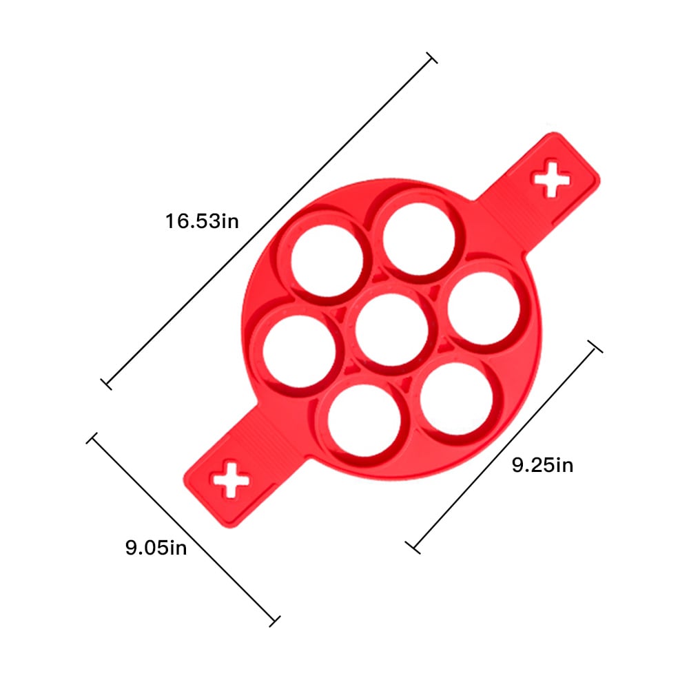 Picture of Flippin’s Silicon Perfect Pan Cakes Maker Shapers-New Smart Deal 24 - Multicolor - Int: One size