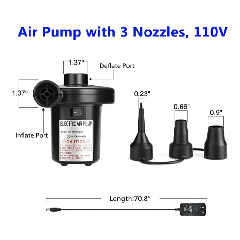 Picture of Electric Air Pumper for Inflatable Furniture - Black