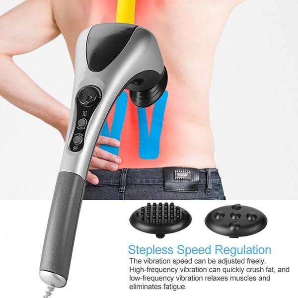 Picture of Smart New Model-2024-Electric Full Body Massager Neck Back Leg Massage Machine Variable Speed Far Infrared Handheld Body Massager Hammer - Grey - Int: One size