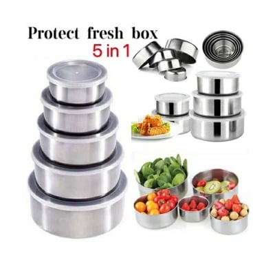 Picture of Protect Fresh Box 5 Pieces High Quality Stainless Steel Ware Set