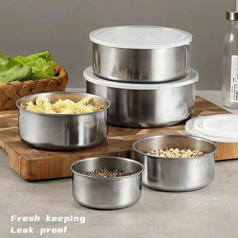 Picture of Protect Fresh Box 5 Pieces High Quality Stainless Steel Ware Set