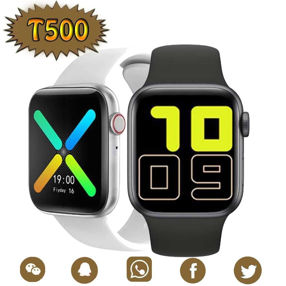 Picture of T500 Smart Watch Bluetooth Heart Rate Monitor Iwo 8 Lite Smartwatch - Black - Int: One size