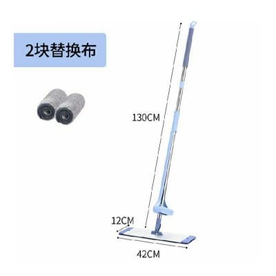 Picture of Mop New 42CM Aluminum Alloy Panel Flat Mop For Lazy People Without Hand Washing Flat Mop With Thick Rod Flat Mop For Home Use