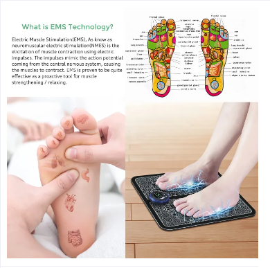 Picture of *EMS Combo 1 Body Massager 1Foot Massager..... - Black - Int: One size