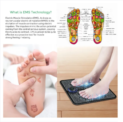 Picture of *EMS Combo 1 Body Massager 1Foot Massager..... - Black - Int: One size