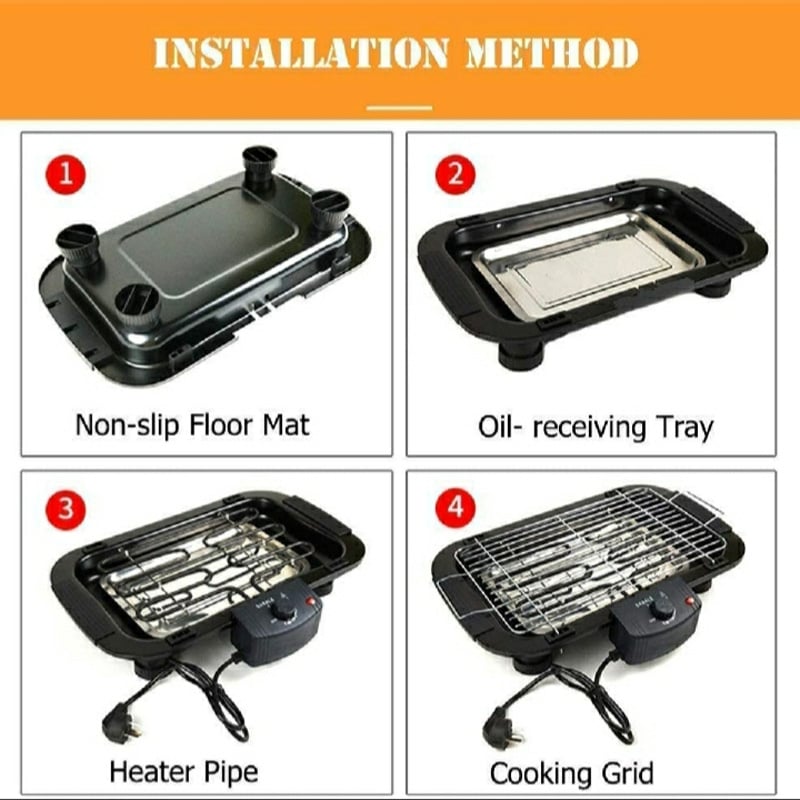 Picture of Electric BBQ Grill Machine - Black