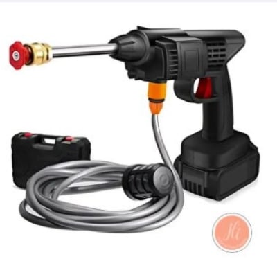 Picture of Water Spray Gun for Car, Bike, Garden Rechargeable Car Wash machine. - Black - Int: One size