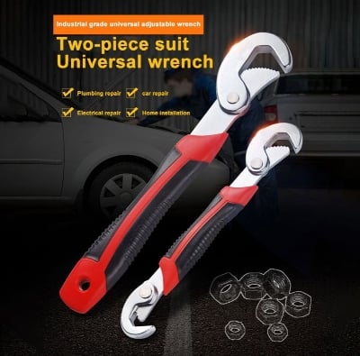 Picture of 2025//New **All in One Multipurpose Auto Adjustable Universal Quick Snap n Grip Wrench Spanner Set Tools** - Multicolor - Int: One size