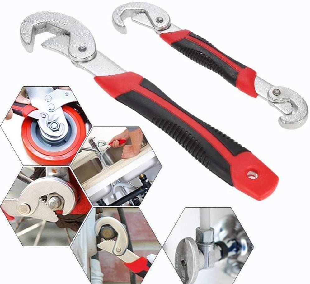 Picture of 2025//New **All in One Multipurpose Auto Adjustable Universal Quick Snap n Grip Wrench Spanner Set Tools** - Multicolor - Int: One size