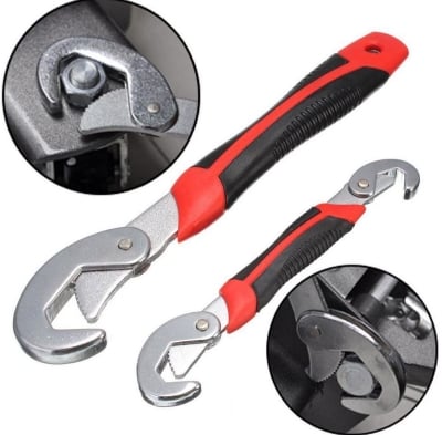 Picture of 2025//New **All in One Multipurpose Auto Adjustable Universal Quick Snap n Grip Wrench Spanner Set Tools** - Multicolor - Int: One size