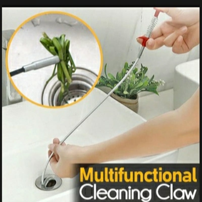 Picture of Bathroom Toilet Kitchen Sink Cleaning Accessories Stainless Steel Sewer Dredge Prevent Clogging Clean Dirty Hair