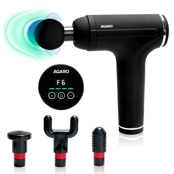 Picture of Body massage gun,Electric Vibration Body muscle massager Fascial Gun & Recovery device,fascia,body massage machine,Facial Body Massage Gun - Black - Int: One size