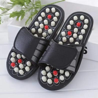 Picture of Comfortable Black Foot Massage Slippers - Black