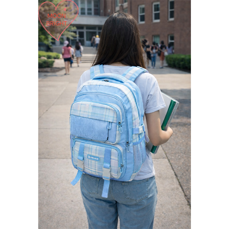 Picture of Schoolbag Female Cute Hello Kitty Bag Girl Children Spine-Protective Backpack School Backpack