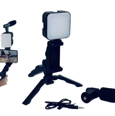 Picture of New Model ORIGINAL VIDEO Making Kit VLOGGING KIT FOR LIVE STREAMING KIT-AY49 - Black - Int: One size