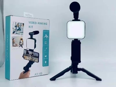 Picture of New Model ORIGINAL VIDEO Making Kit VLOGGING KIT FOR LIVE STREAMING KIT-AY49 - Black - Int: One size