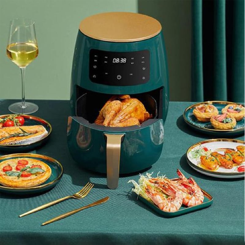Picture of Silver Crest Extra Large Capacity 6 Liter Digital LED Touch Screen Without Oil Automatic Shut-Off Air Fryer
