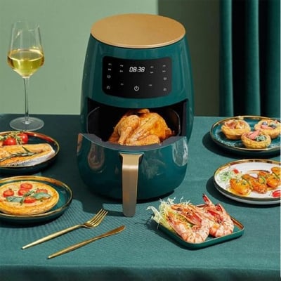 Picture of Silver Crest Extra Large Capacity 6 Liter Digital LED Touch Screen Without Oil Automatic Shut-Off Air Fryer