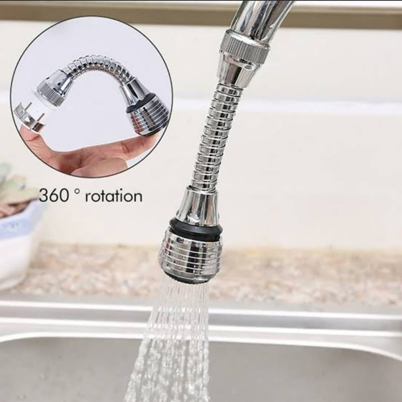 Picture of Turbo Flex 360 Instant Hands Free Faucet Swivel Spray Sink Hose for kitchen, bathroom & outdoor