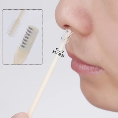 Picture of 3pcs Manual Nose Hair Trimmer Double Head Nostril Cleaning Safety Protected