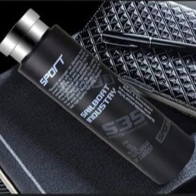 Picture of Sports Water Bottle Sipper 500 ml - Hot and Cold 12 Hours Style Homez Double Wall Vacuum Insulated Stainless Steel Sports Flask BPA Free Thermos Travel