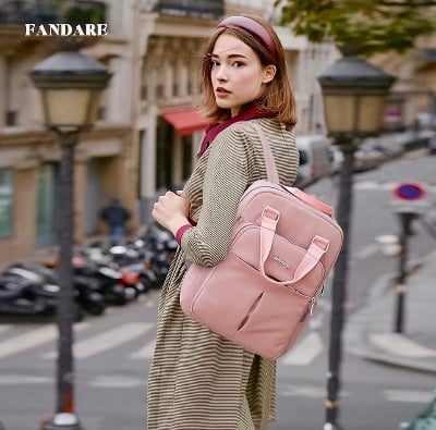 Picture of (Pink Color )Travel And Student School Bag Bagpack - Pink - Int: One size