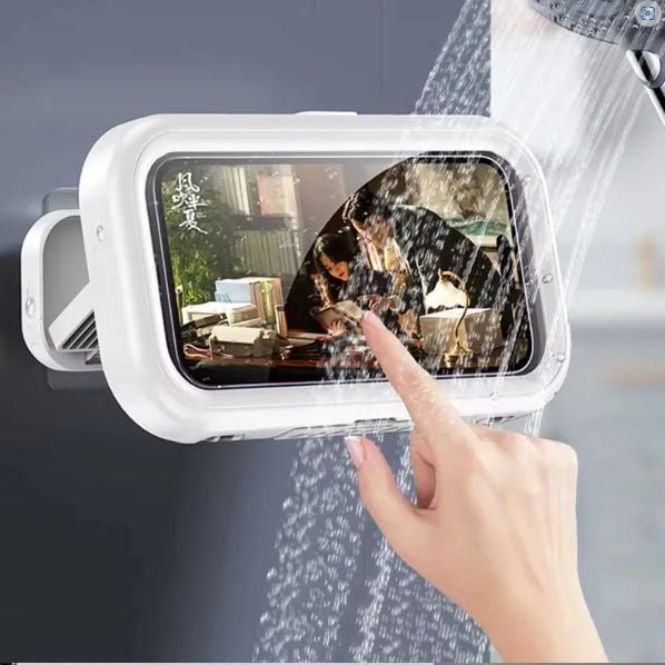 Picture of Smartly Waterproof Shower Phone Holder 360° Rotation Angle Adjustable Telescoping Wall Mount Phone Holder for Bathroom Kitchen Bracket Stand - Multicolor - Int: One size