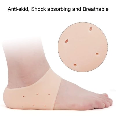 Picture of Anti Crack Silicone Socks Heel Pads for and Pain-Relief - Multicolor - Int: One size
