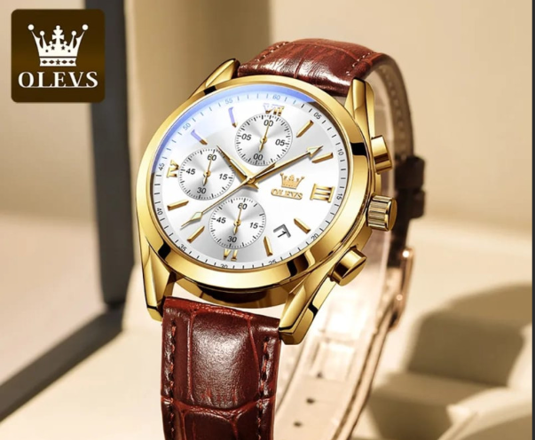 Picture of Exclusive new OLEVS Brands Luxury Men's Watch Code 2827 White - Int: One size