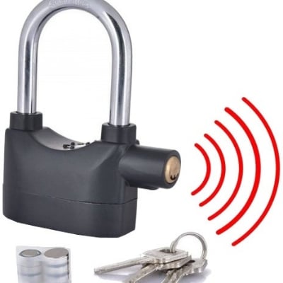 Picture of Security Alarm Lock Pad lock AlarmLock with High sound - Black - Int: One size