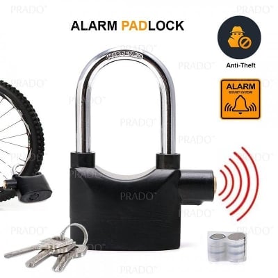 Picture of Security Alarm Lock Pad lock AlarmLock with High sound - Black - Int: One size