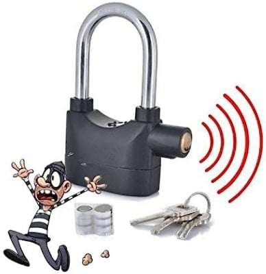 Picture of Security Alarm Lock Pad lock AlarmLock with High sound - Black - Int: One size