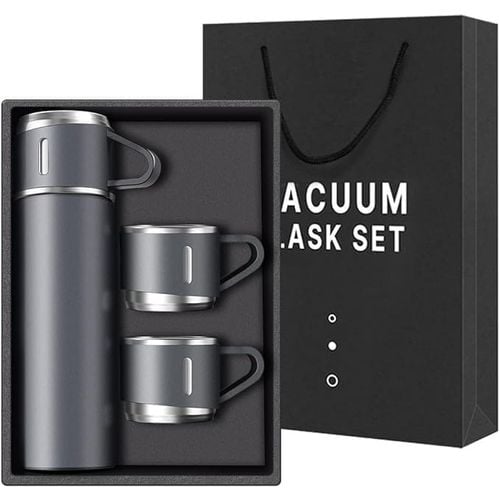 Picture of 3 in 1 Vacuum Insulated Thermal Flask Set With Cup Set by Kitchen Zone BD - Multicolor - Int: One size