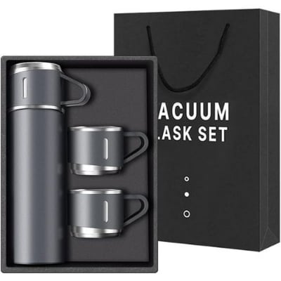 Picture of 3 in 1 Vacuum Insulated Thermal Flask Set With Cup Set by Kitchen Zone BD - Multicolor - Int: One size