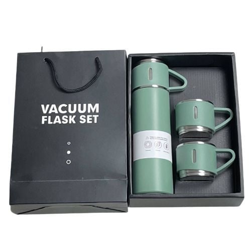 Picture of 3 in 1 Vacuum Insulated Thermal Flask Set With Cup Set by Kitchen Zone BD - Multicolor - Int: One size