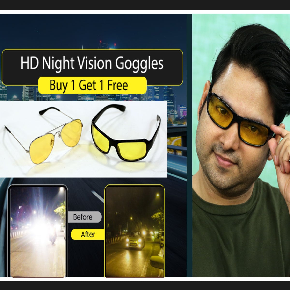 Picture of New Night Vision Glass - Brown - Int: One size