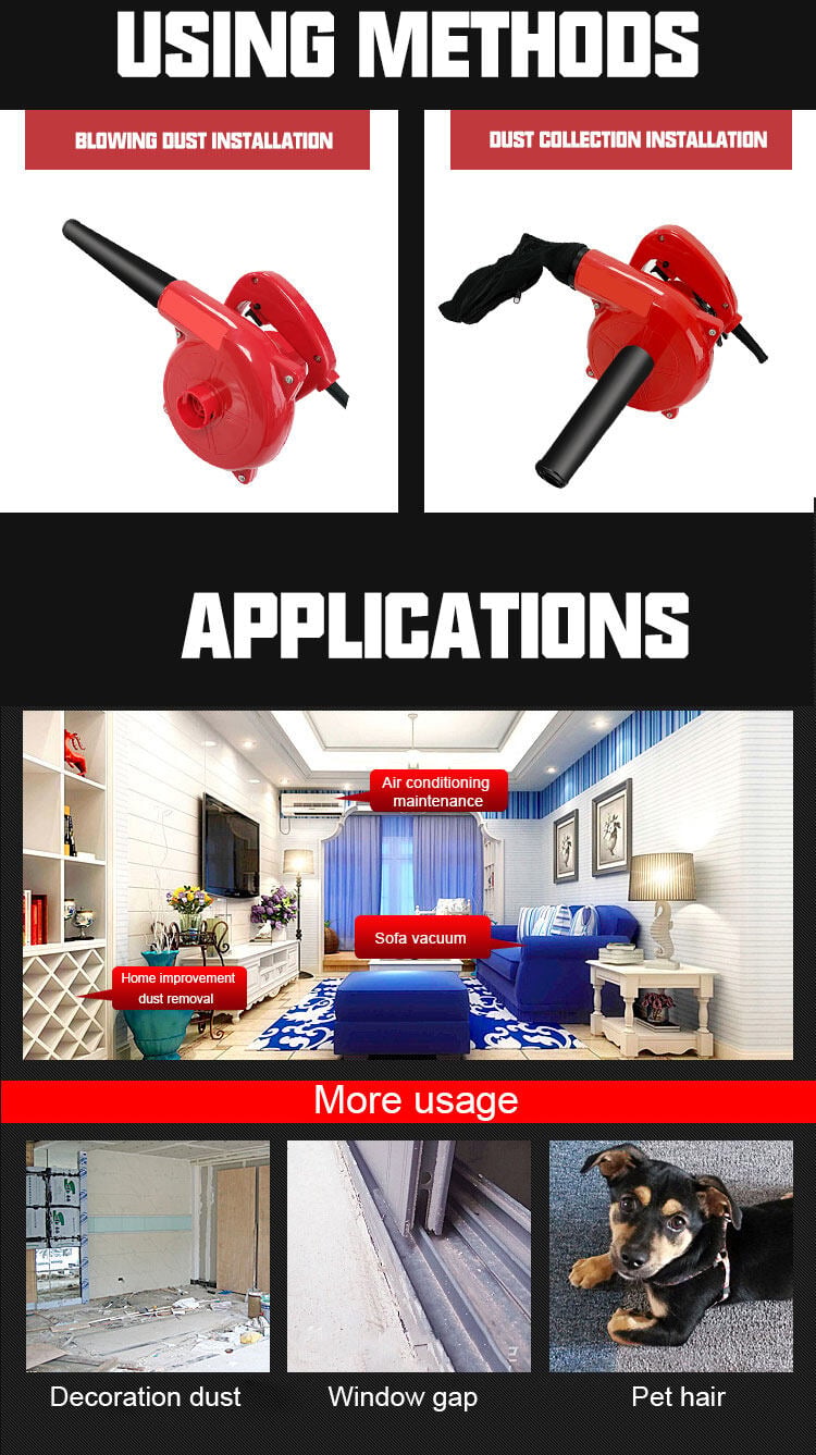 Picture of Air Blower Dust Cleaning Machine 2 in 1 Premium Quality - Red - Int: One size