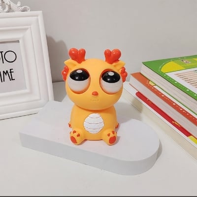Picture of Lumina Squeeze Toy for Stress Relief Eye-popping Dragon Squeeze Toy Fun Stress Relief Sensory Fidget Toy for Kids Adults Cute Animal Doll Gift for New Year Soft Pinch Toy Relaxation Squeeze Toy