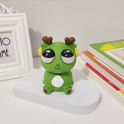 Picture of Lumina Squeeze Toy for Stress Relief Eye-popping Dragon Squeeze Toy Fun Stress Relief Sensory Fidget Toy for Kids Adults Cute Animal Doll Gift for New Year Soft Pinch Toy Relaxation Squeeze Toy